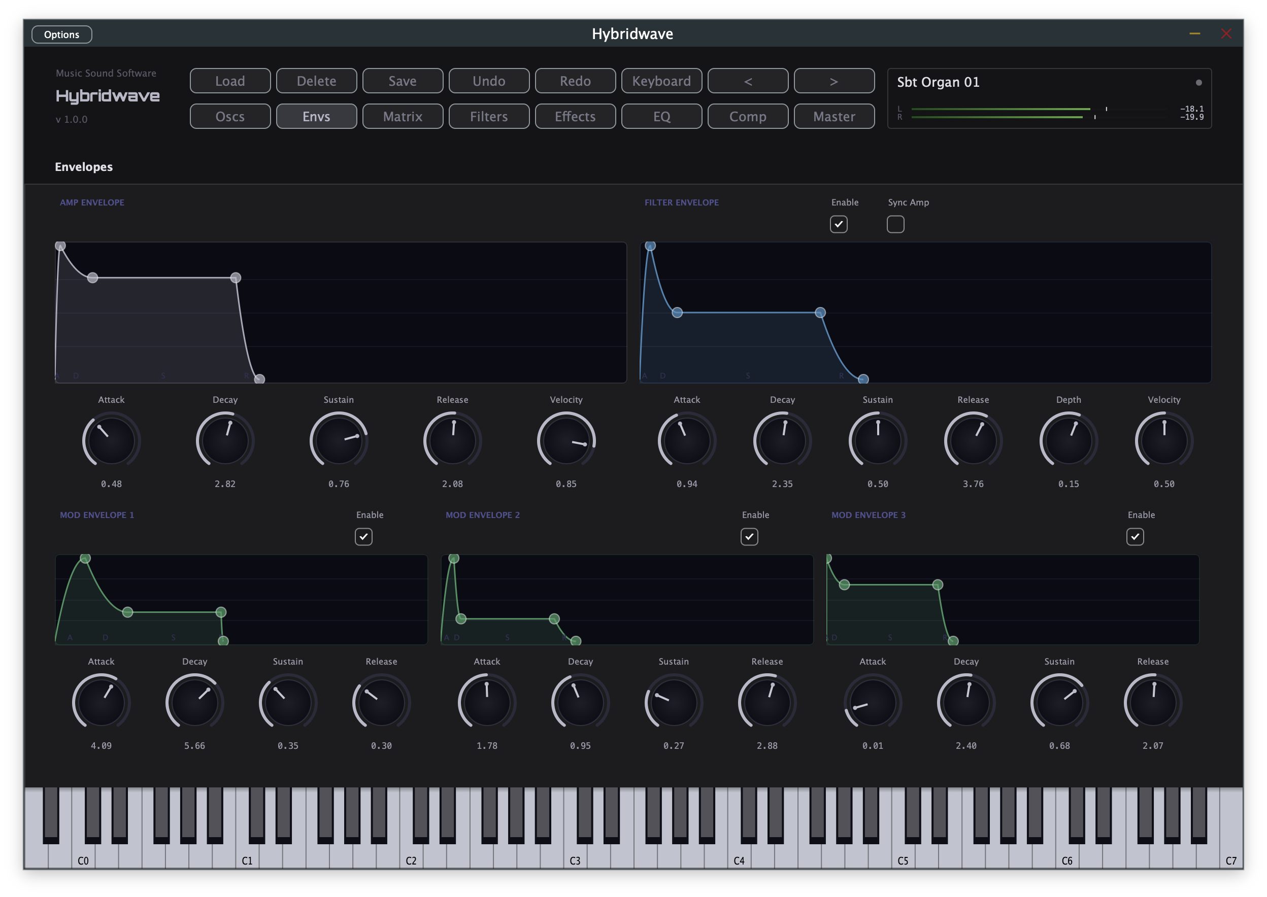 Hybridwave Envelopes page