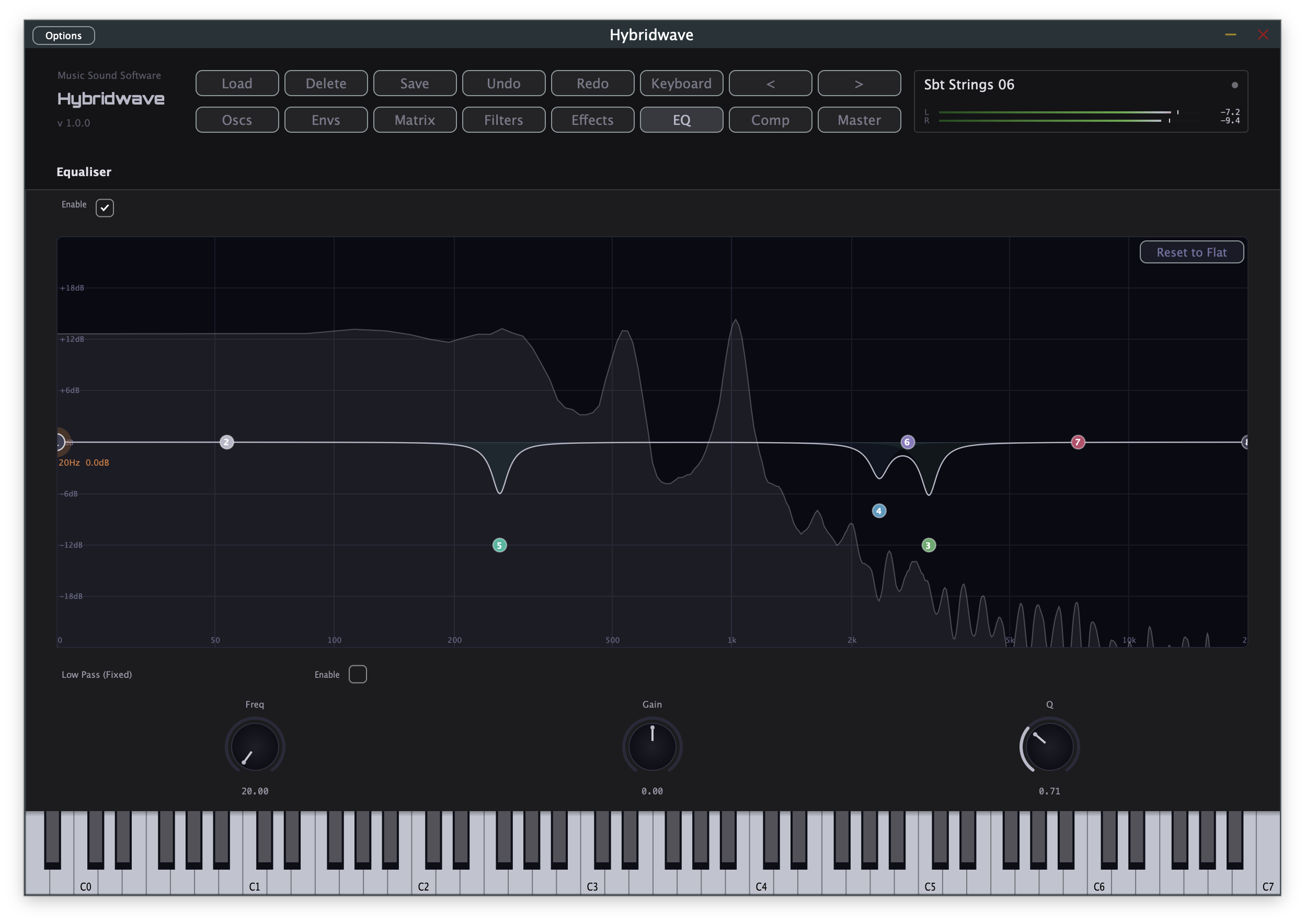 Hybridwave Equaliser page
