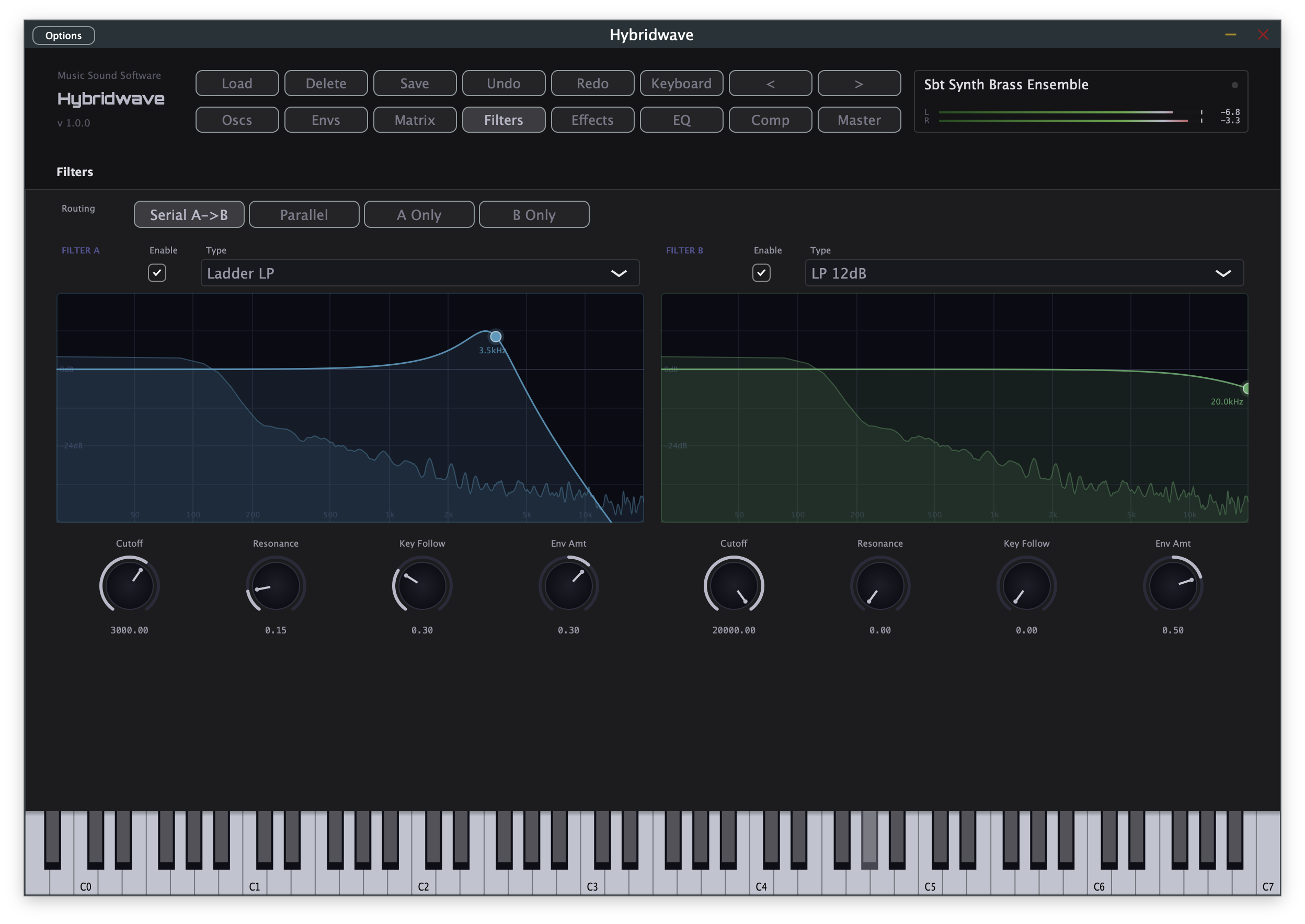 Hybridwave Filters page