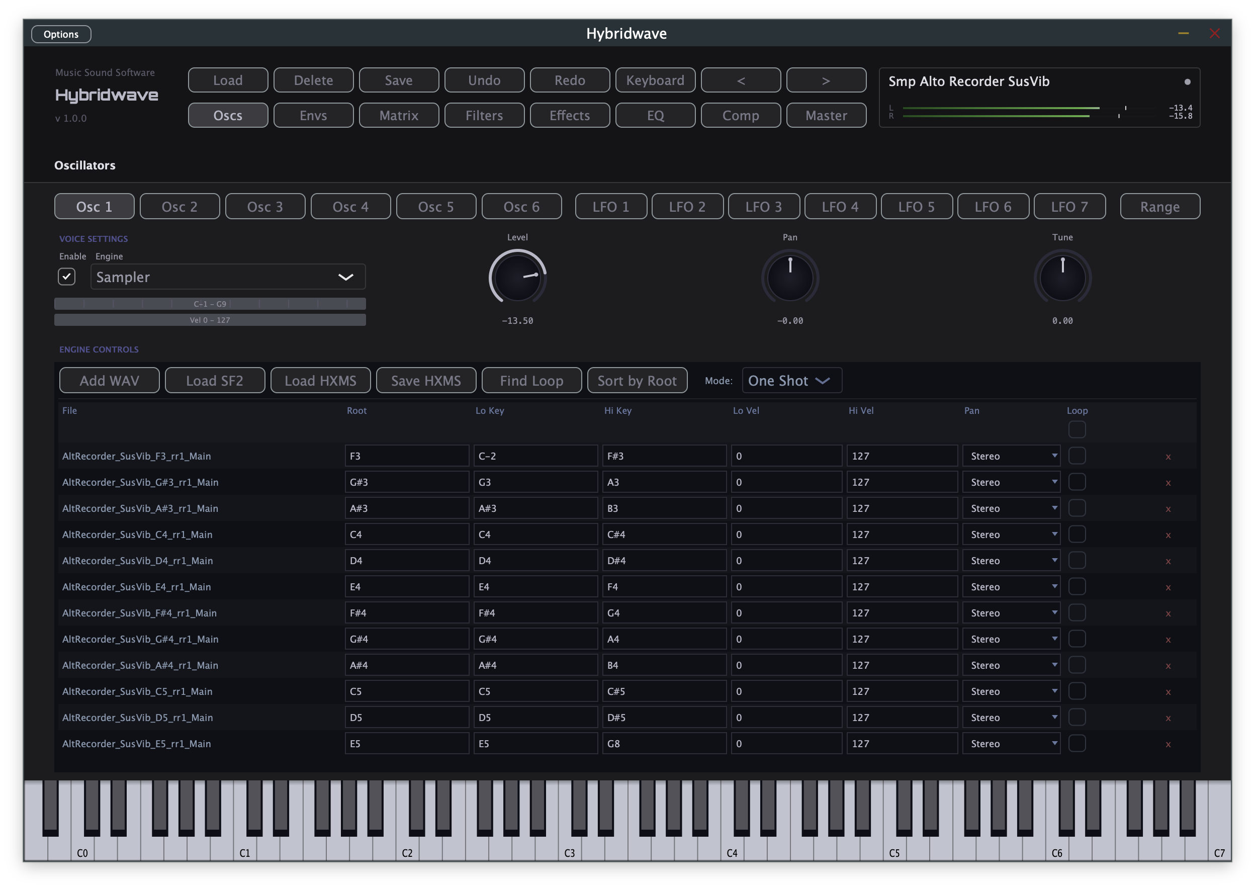 Hybridwave Sampler engine